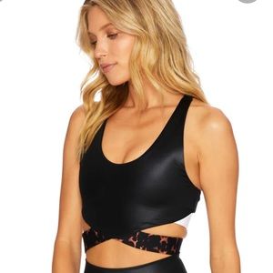 Beach Riot Maeve Top - tortoise and black